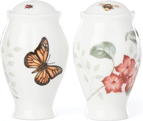 Lenox Butterfly Meadow - Salero y pimentero (0.65 libras), multicolor