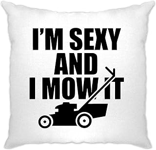 Tim and Ted Je suis Sexy Et Je Le Tondra Housse de Coussin White One Size