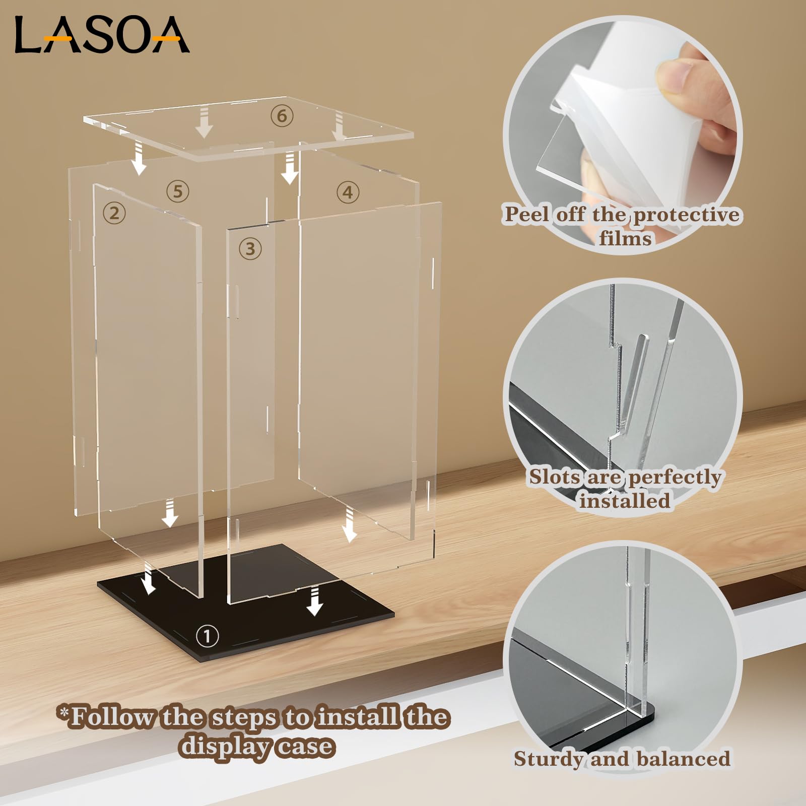 Boîte D'affichage Acrylique Anti-poussière – Cube Vitrine Pour Figurines, Collections Et Objets Précieux