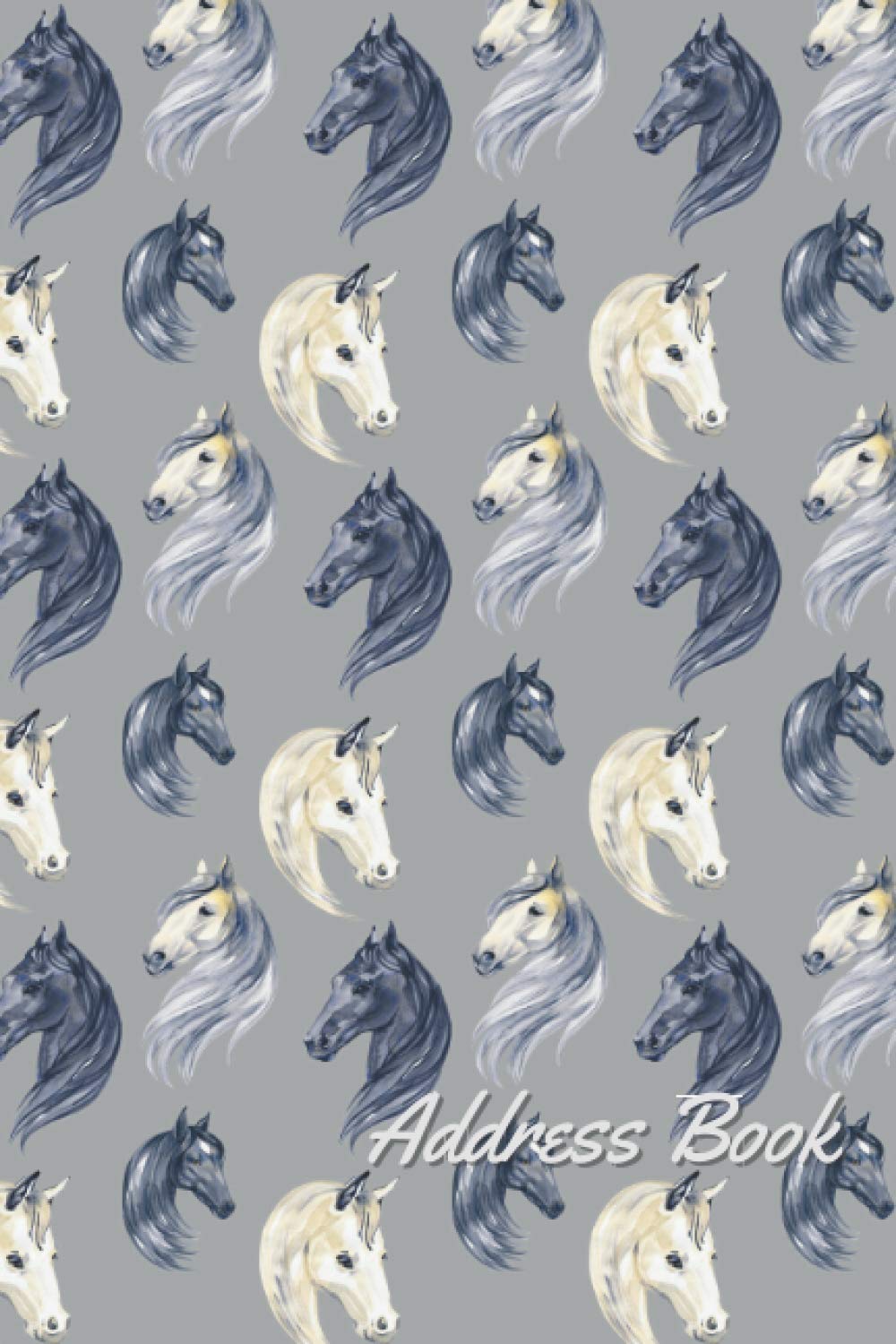 Horse Address Book With Alphabetical Tabs: Small Telephone Address Book With Birthdays And Anniversaries, Alphabetical Organizer