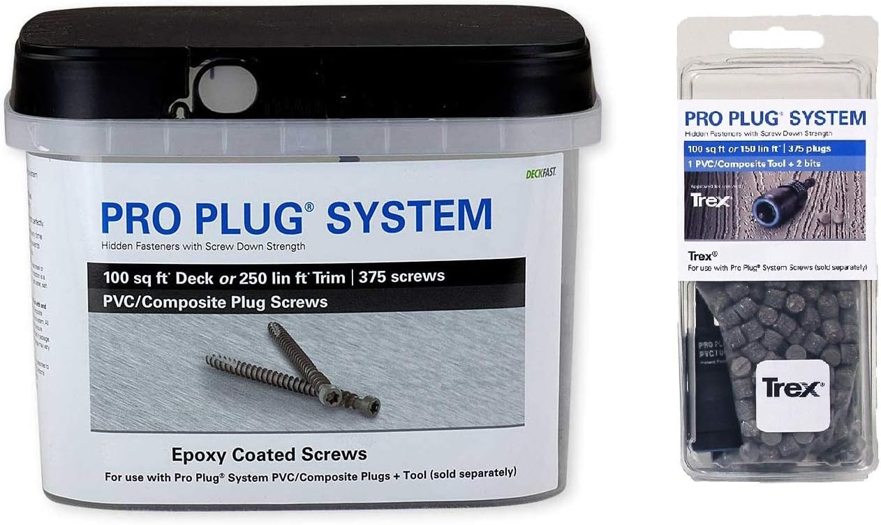 Pro Plug System for Trex Enhance Clam Shell Decking, Combo Kit, 375