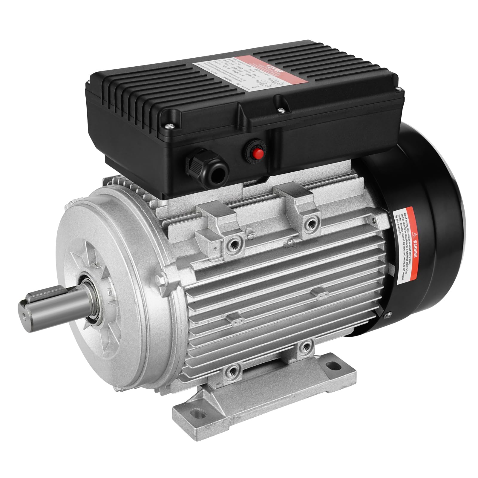 VEVOR 2,2 kW Einphasen-Luftkompressormotor, 2800 U/min, 220–240 V, 13,8 A, 90L B3-Rahmen, 24 mm Keilwelle