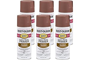 Rust-Oleum 7769830 Stops Rust Spray Paint, 12 oz, Flat Rusty Metal Primer