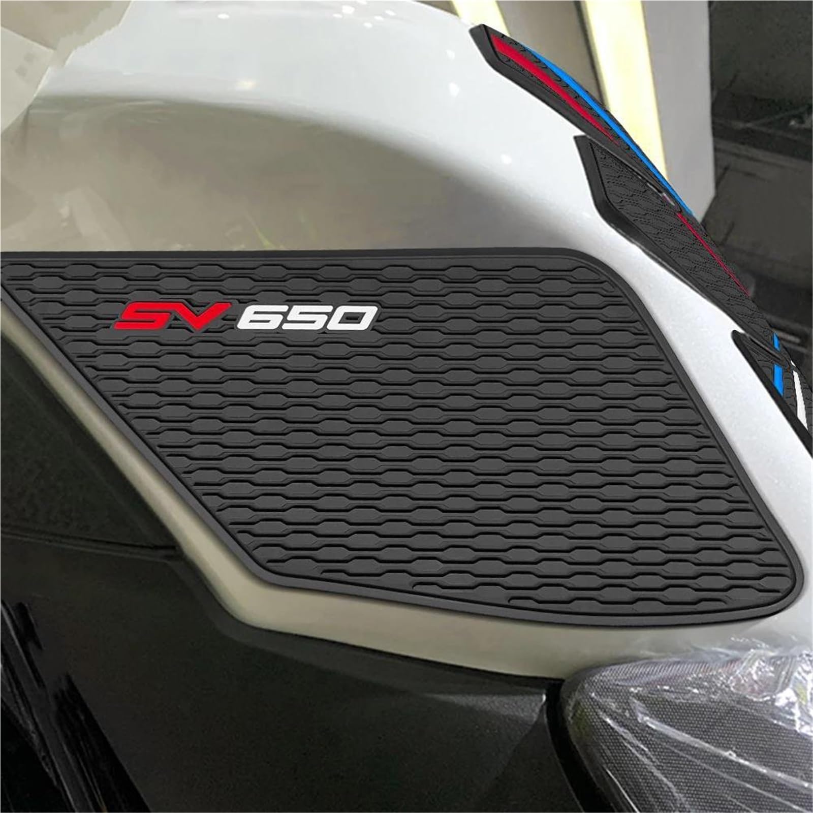 Adesivi per paraserbatoio Adesivo Protettivo per Serbatoio Carburante Laterale per Motocicletta per Suzuki SV650 SV650X SV 650x Ginocchiere Serbatoio Trazione Cuscinetti(X1)