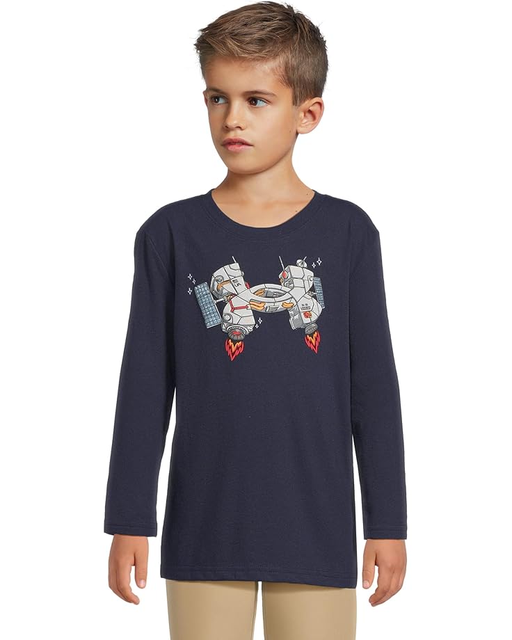 Under Armour Kids Logo Satellite Tech Long Sleeve (Little Kid) - Main View