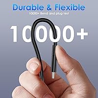 Vista 5 de 60W Charger for Nintendo Switch 2, Fast Charging USB C Cable for Switch 2 Accessories, AC Adapter with 5FT Cable Compatible with Nintendo