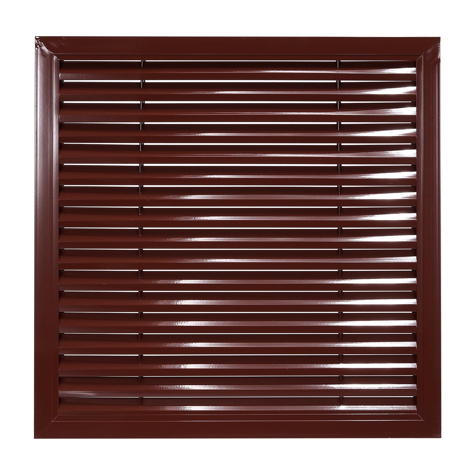 Nexarelle Aluminum Air Vent Grille, 15 x 15 Inch(Duct Opening) Exhaust Vent Cover Louvered Vent Grill for Wall Door Ceiling Cabinet Wardrobe Radiator Heating System, Burgundy
