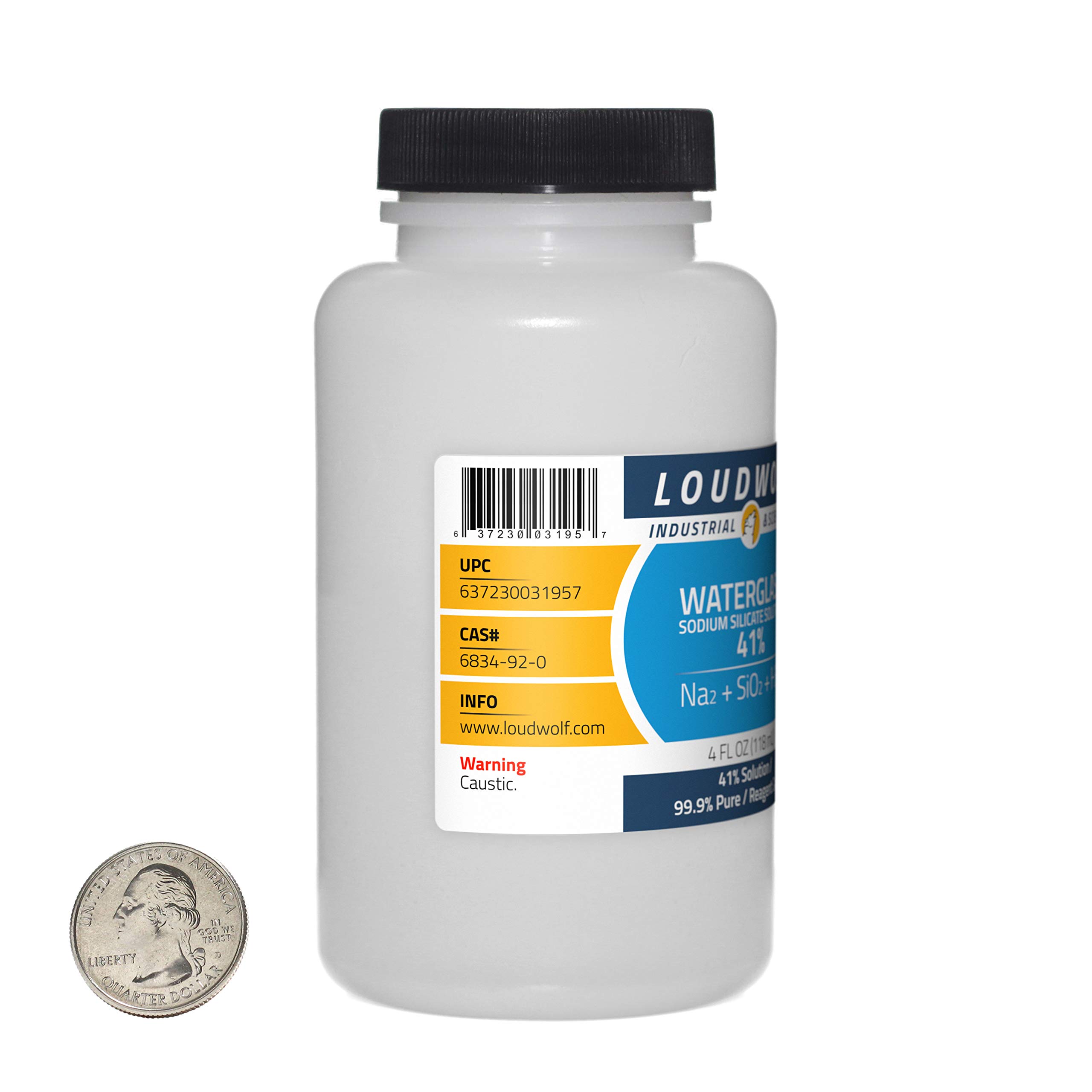 Sodium Silicate / 8 Fluid Ounce Bottle / 99.9% Pure Reagent Grade / 41% Solution