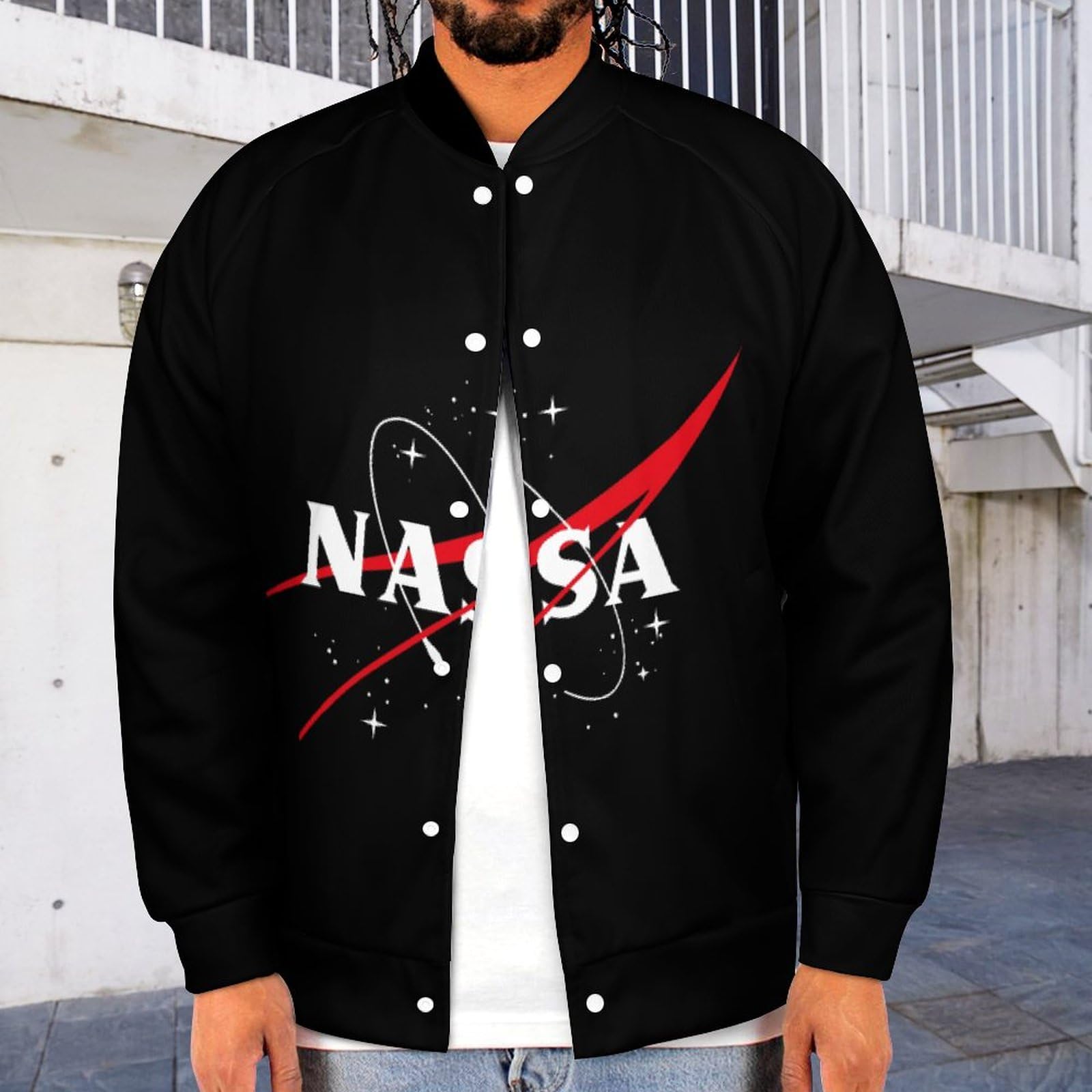 sacai NASA 20AWスタープリントジャケットスタジャンブルゾン sacai NASA 20AWスタープリントジャケットスタジャンブルゾン