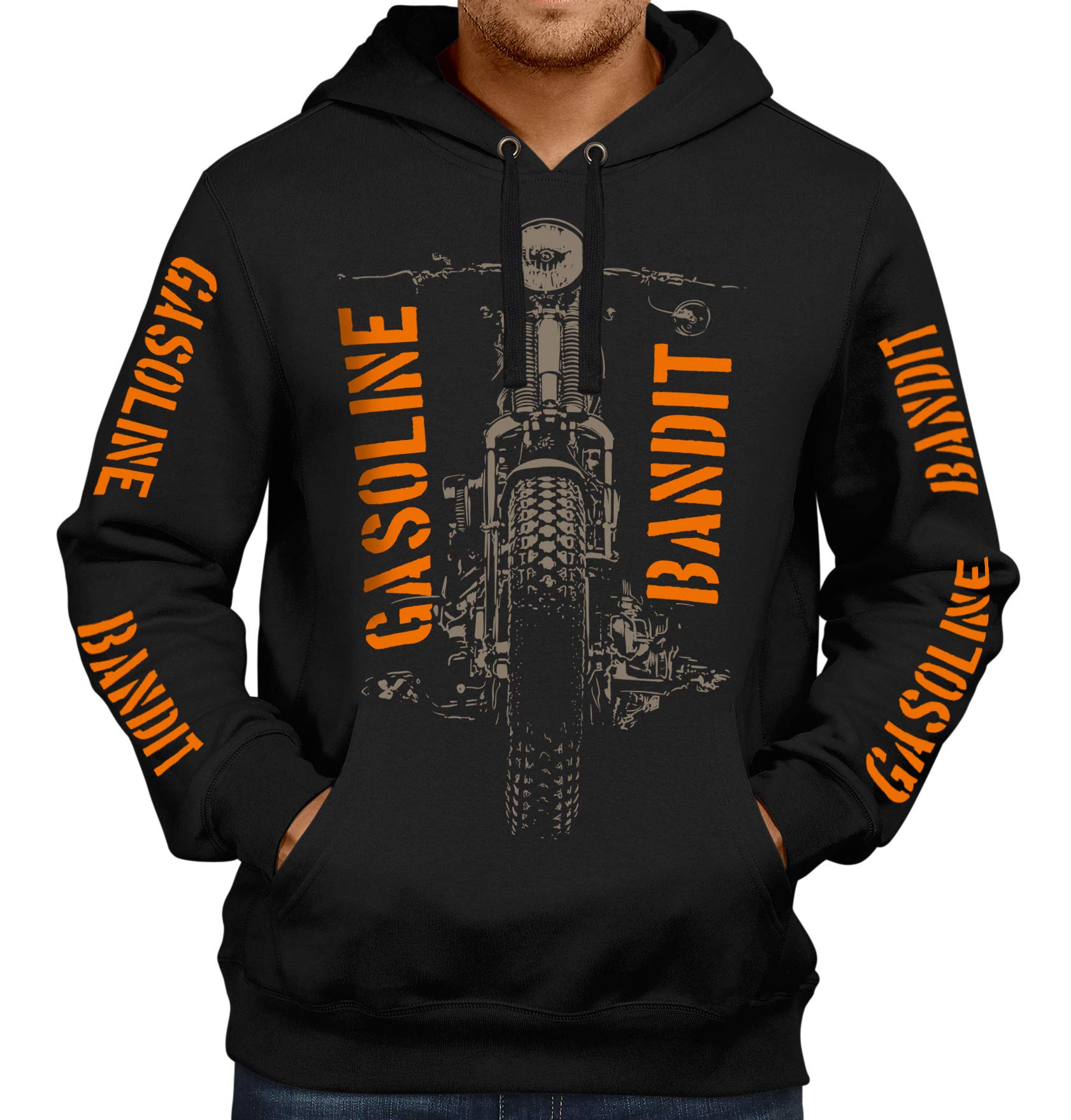 Gasoline Bandit Classic Biker Racing Hoodie: Springer
