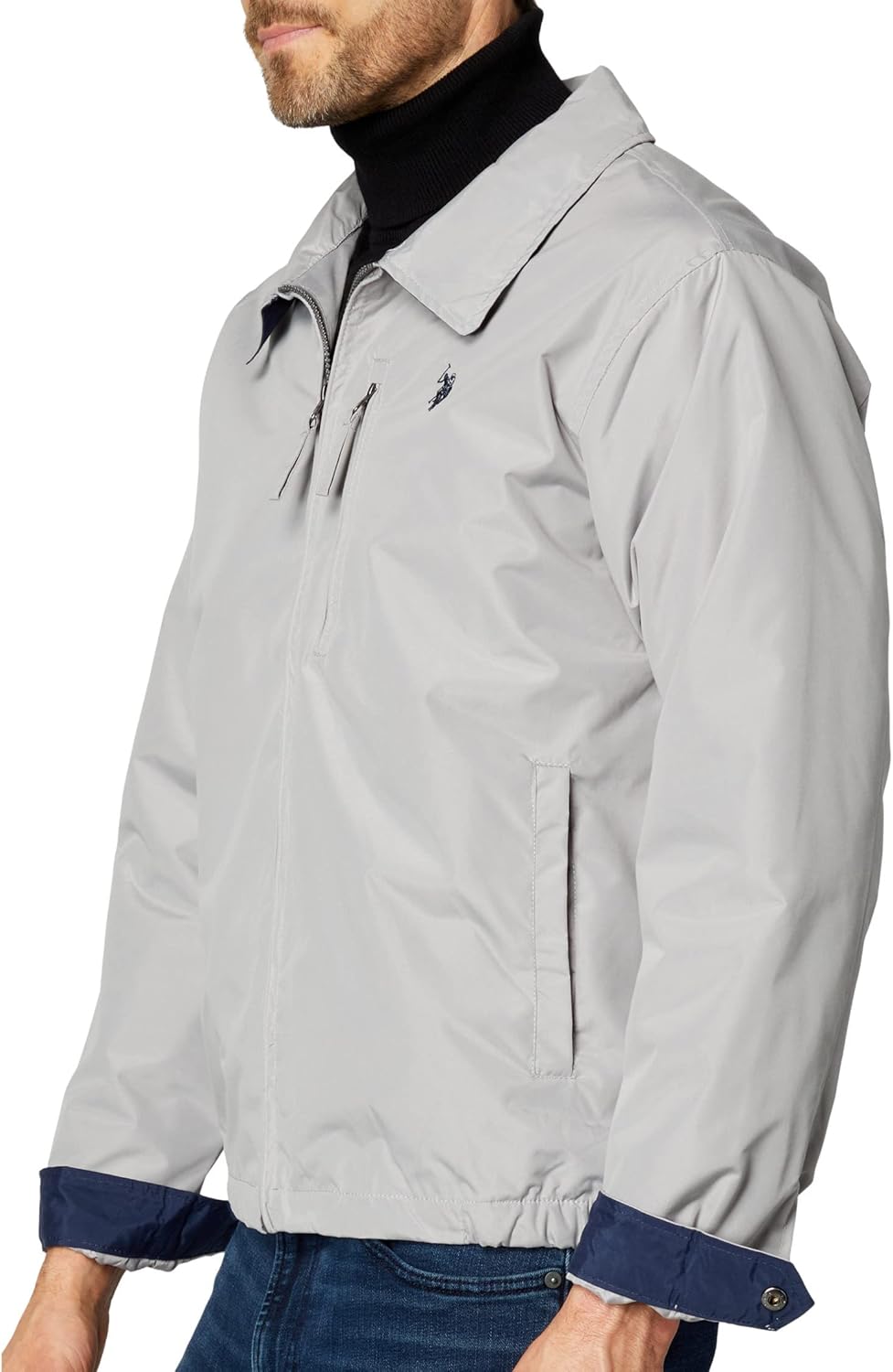 U.S. Polo Assn. USPA Golf Jacket Vapor Grey 2XL - Image 3