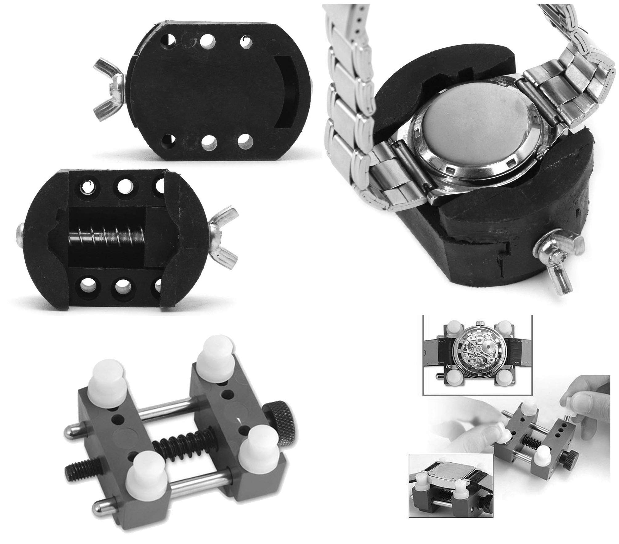 DIY Crafts Watch Back Cover Case Holder Adjustable Opener Remover Vice Tools for Watch Camera Smartphone DIY Works Repai