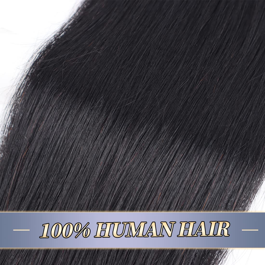 Datanala Straight Human Hair Ponytail Brazilian Virgin 100% Unprocessed Human Hair Long Inch Straight Magic Paste Ponytail natural Black color(22Inch - Image 2
