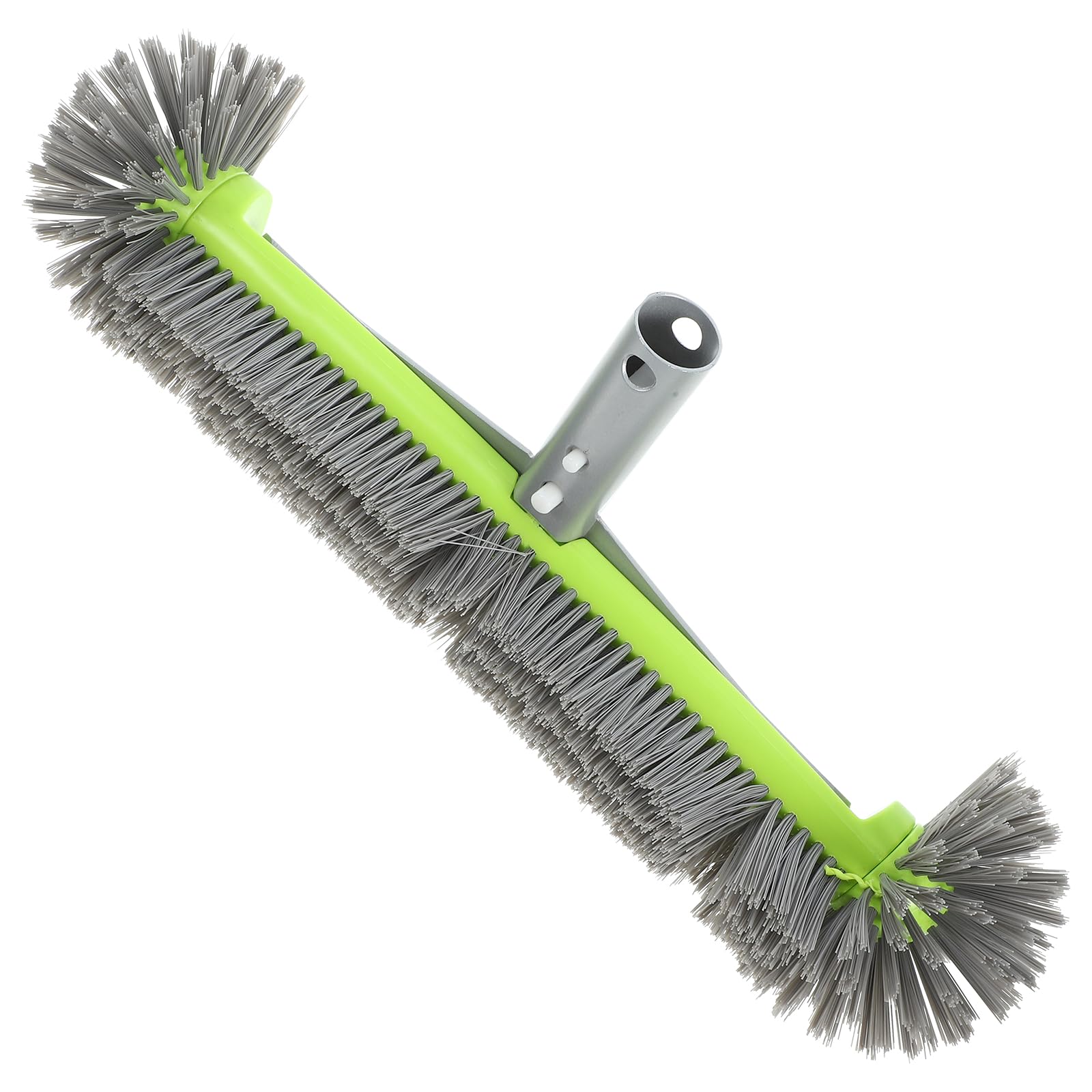 GANAZONO Brosse de Piscine avec Tête Plastique à Poils Brosse de Nettoyage Large pour Murs et Sols Accessoire Manuel Professionnel pour Piscine et Spa