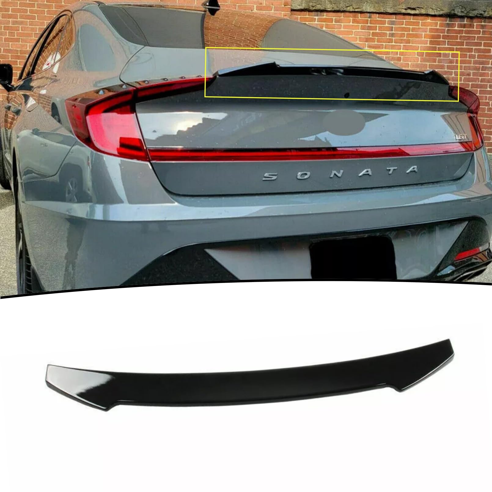 Rear Window Roof Spoiler Fits Hyundai Sonata 2020-present SpoilerKing 284R