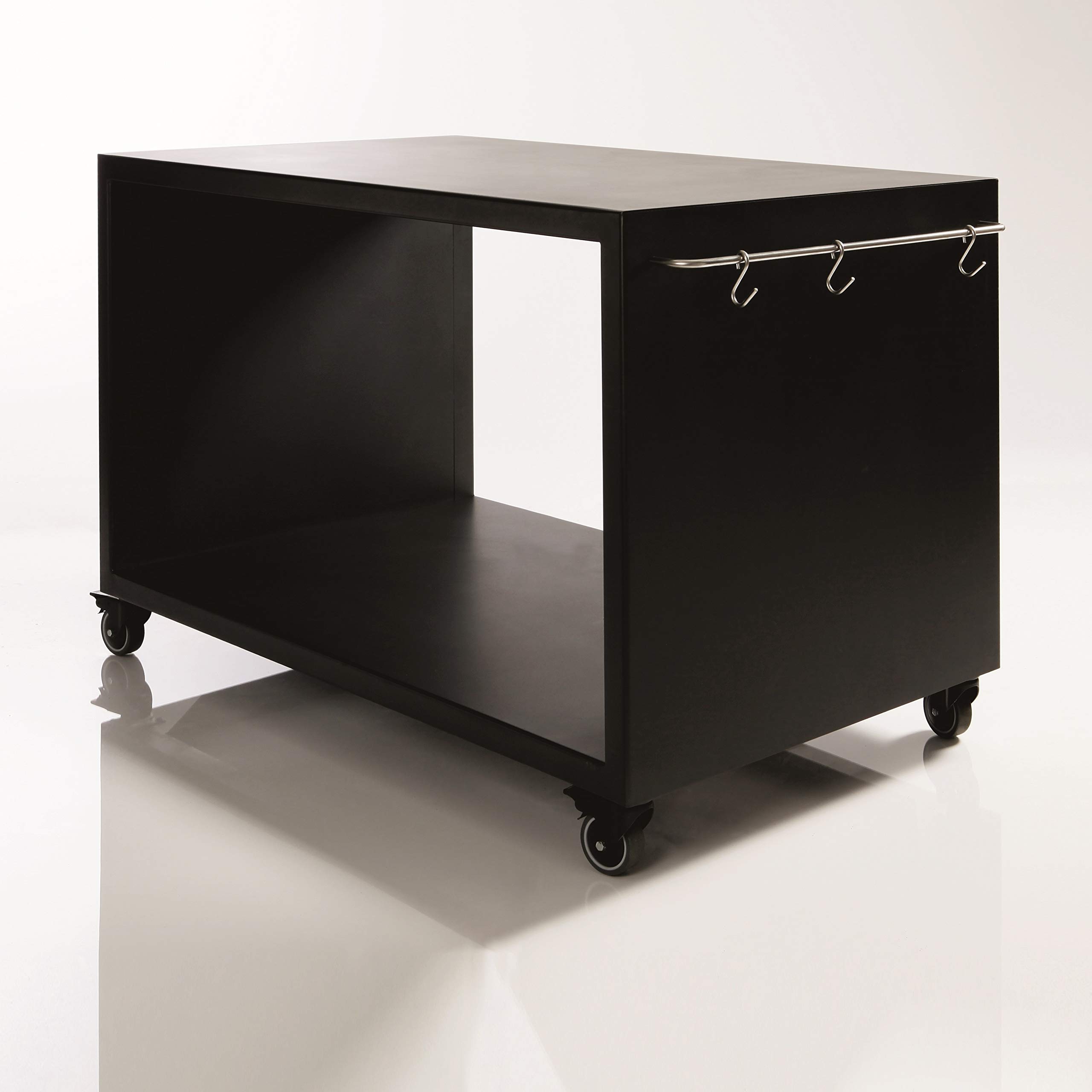 Morsø Garden Grill Table, Robust Mobile Outdoor Table, Suitable for All Morsø Forno Gas Barbecues, Made from Stainless Steel, Black