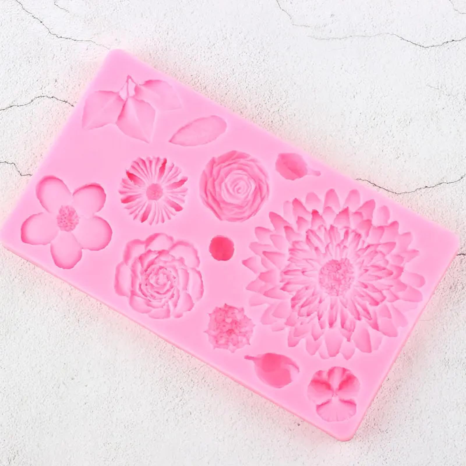 Moldes de silicona para manualidades, molde de chocolate, 20,2 x 11,5 cm, moldes de silicona para decoración de pasteles, fondant, arcilla, chocolate
