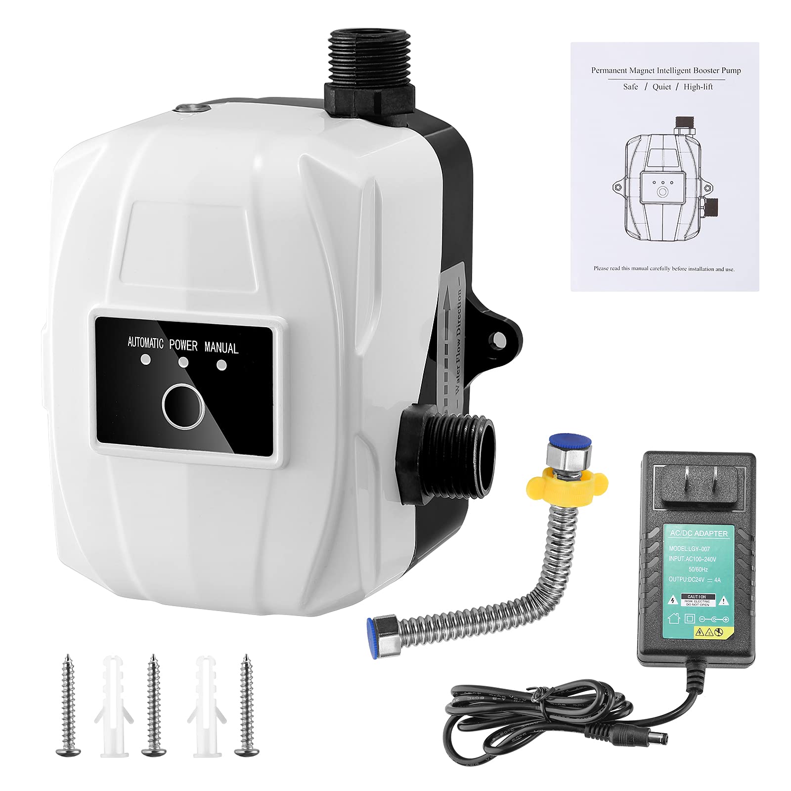 Buy Water Booster Pump, 24V Booster Pump Connector Sprinkler Booster