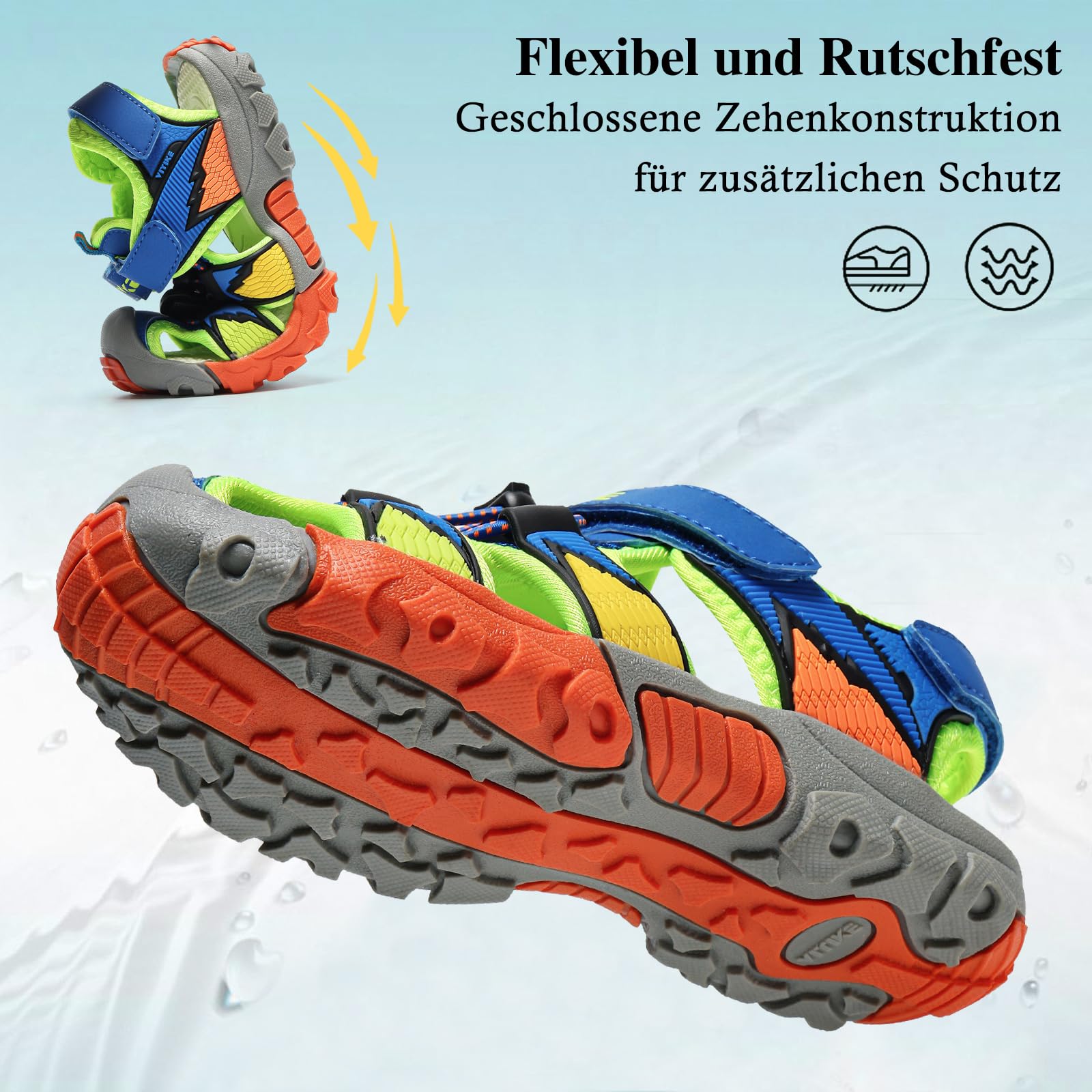 Sandalias para niños, para deportes al aire libre, para niñas, verano, playa, piscina, zapatillas de senderismo, para la playa, senderismo, unisex