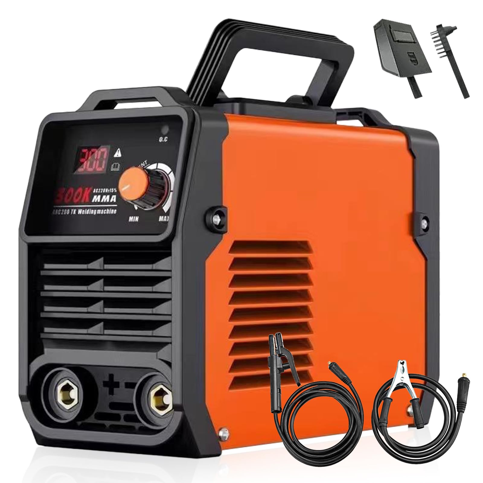 Electrodos 3 en 1, dispositivo de soldadura IGBT Inverter 300 A 230 V Mini portátil compacto dispositivo de soldadura con pantalla digital LED, equipo de soldadura para profesionales y bricolaje