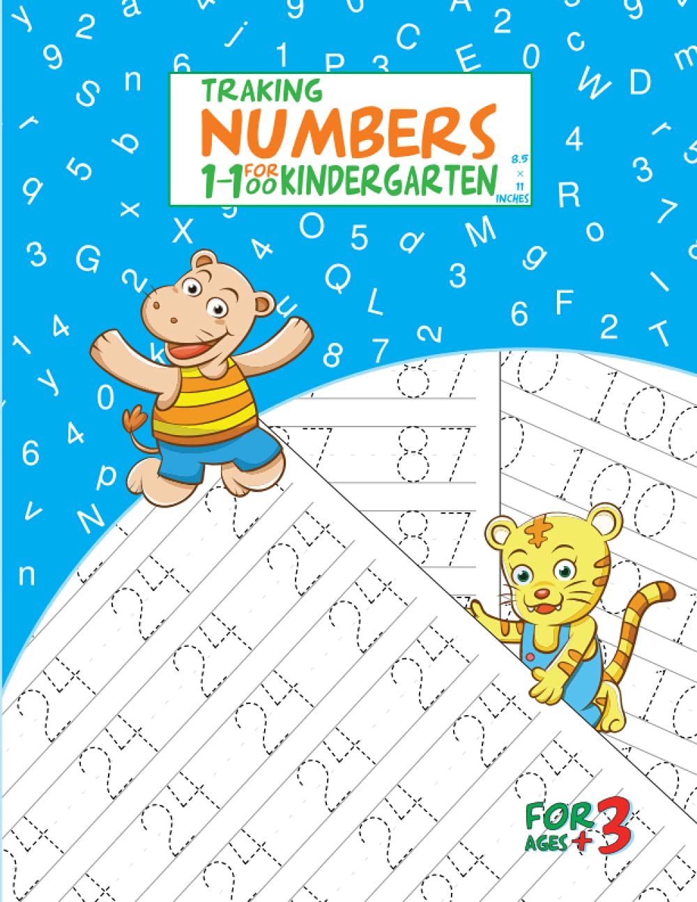Buy Tracking numbers 1100 for kindergarten Math Activity Book, Trace