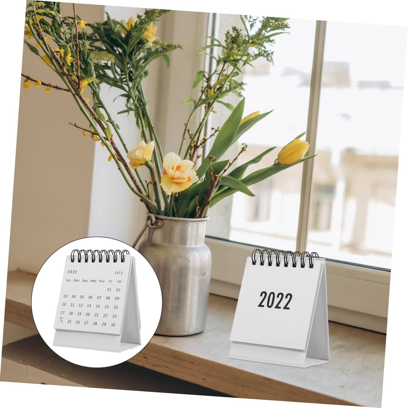 Tofficu 8pezzi Mini Scrivania Design e Planner Mensile Per e Scuola Decorazione Aggiornamenti Regolari Date