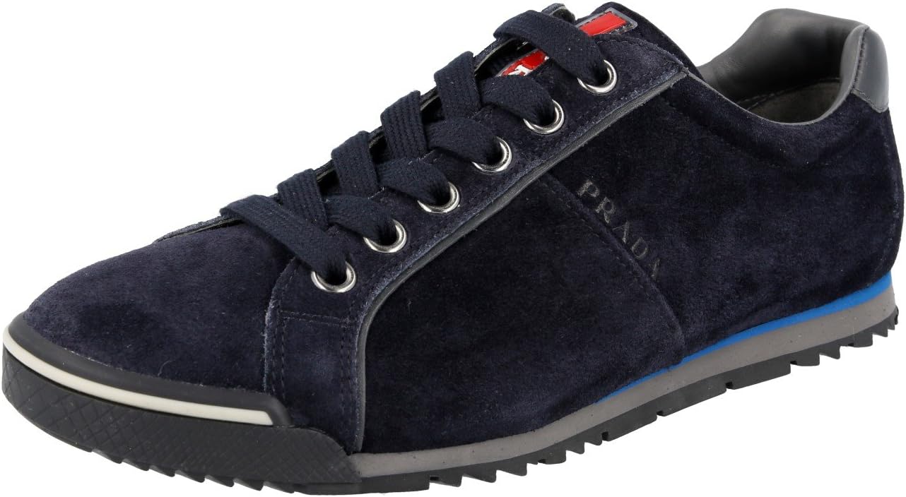 Prada Men's 4E2719 O53 F0008 Leather Sneaker