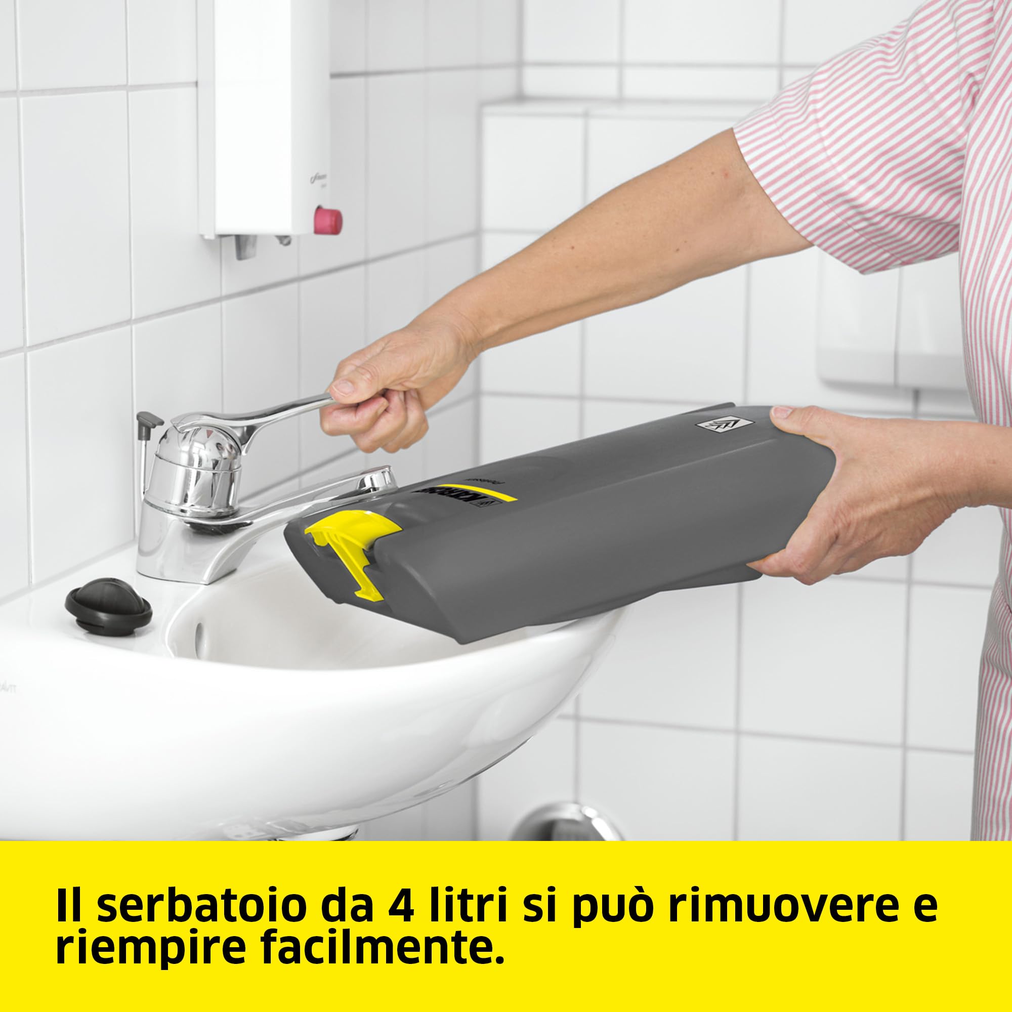 KÄRCHER lavasciuga BR 30/4 C, potenza: 820 W, resa superficiale: max 200 m², alimentazione a rete, sistema a 2 serbatoi, larghezza lavoro: 300 mm, spazzola a rullo