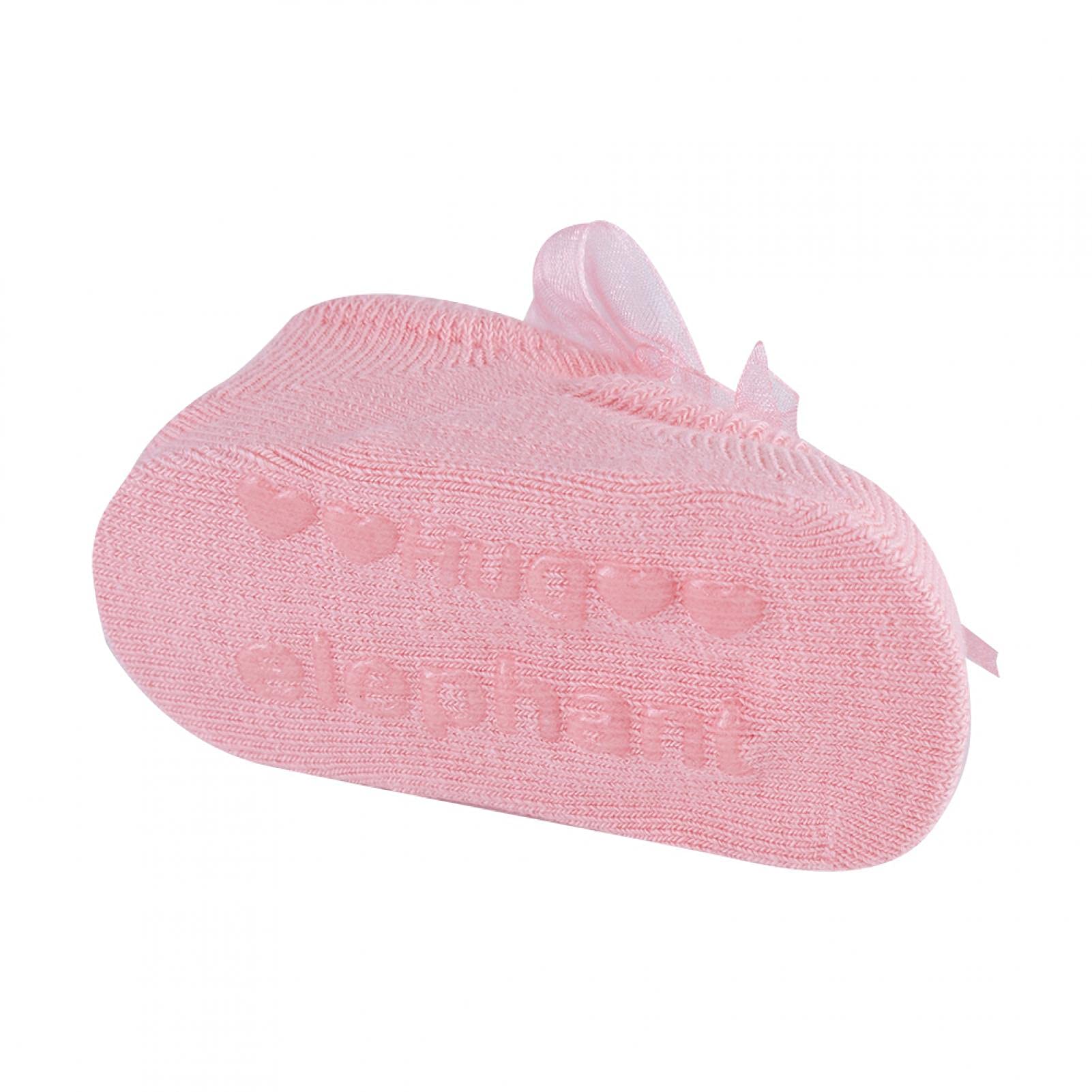 Skarpetki antypoślizgowe dla niemowląt, 3 pary/zestaw bawełniane antypoślizgowe koronkowe skarpetki podłogowe w kwiaty dla malucha niemowlę(M(1-3 years old)-Pink)