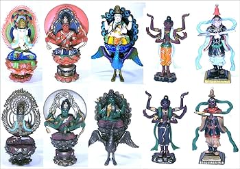食玩・仏像フィギュア　10体セット Amazon | ボークス 密教曼荼羅 密教の仏たち 彩色済フィギュア 全10種