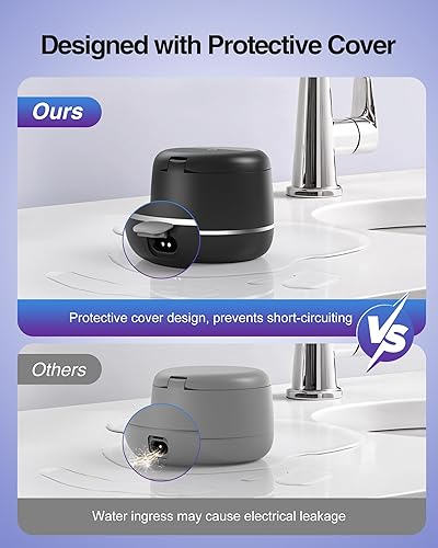 Miniatura 6 de Limpiador ultrasónico de retenedores, máquina limpiadora de dentaduras postizas de 48 kHz con temporizador digital de modo dual para aparatos