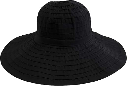 帽子 TOCCA BIG RIBBON WIDE BRIM HAT TOCCA｜【UV90%以上カット・吸水速乾・接触冷感・抗菌防臭】BIG