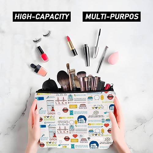 Miniatura 2 de JYTAPP Bolsa de maquillaje divertida para programas de televisión, cotizaciones de la casa más llena, regalo de programa de televisión, mercancía de