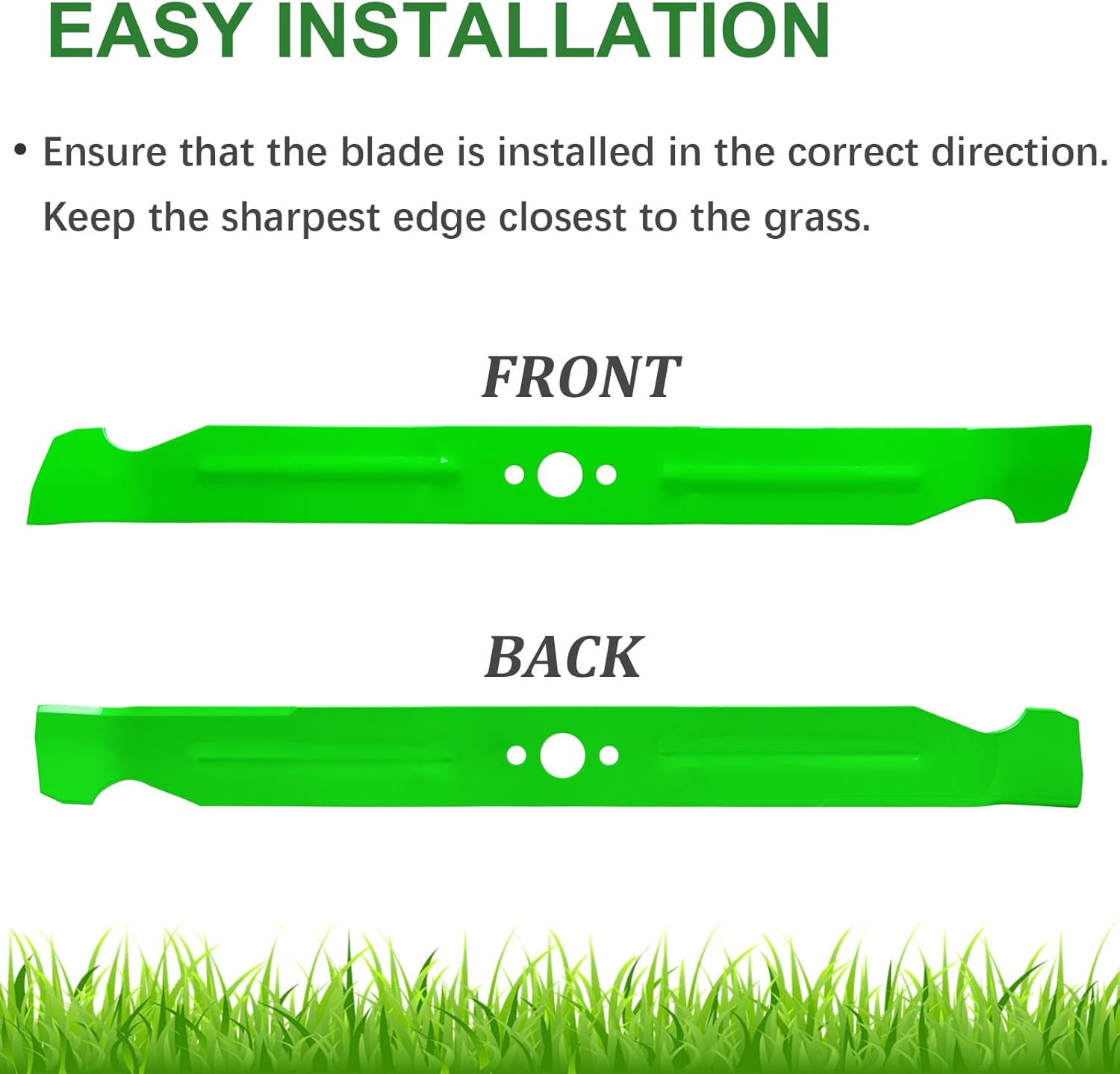 AB4200D Blade Fit for EGO Power+42" Z6 Zero Turn Riding Mower ZT4204L, 21" Mulch Mower Blades (2 Pack)