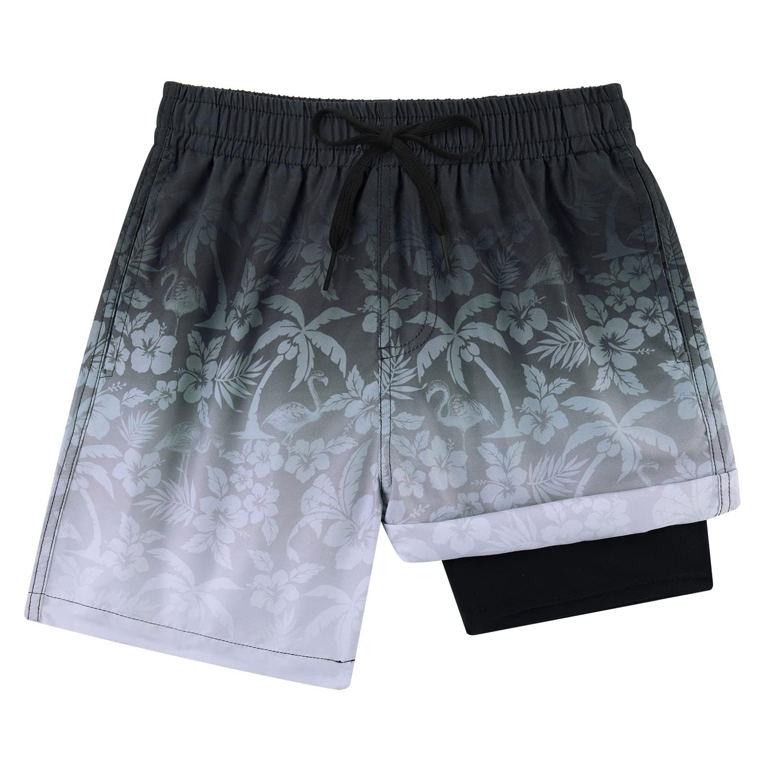 7-16T Teen Boys Swim Trunks Quick Dry UPF 50+ Swimwear Bathing Suit for Big Boys Beach Swim Boards Shorts-image-0