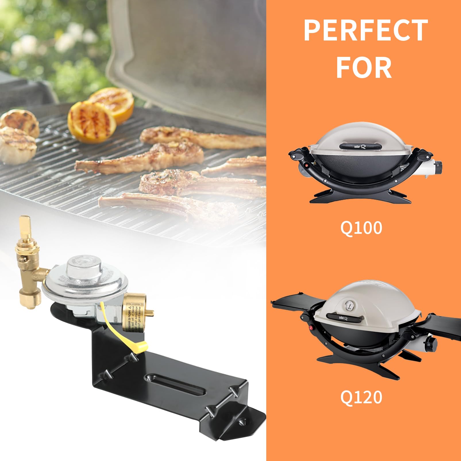 Weber Grill Ventil Regler Montage für Q100 Q120 Ersatzteile 386002 386001 516002