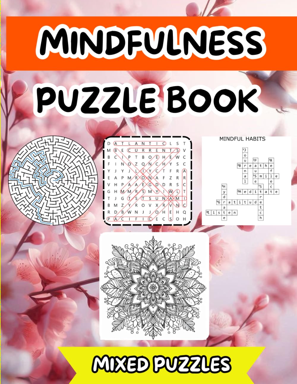 Mindfulness Puzzle Book: Mixed Puzzles
