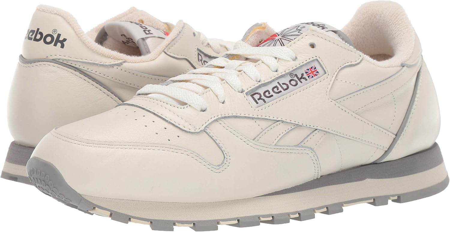 Reebok Men's Classic Leather Sneaker 5.5 Chalk/Paper White