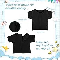 Vista 2 de 8 piezas de 18 pulgadas de muñeca de niño de 18 pulgadas, ropa de sublimación de muñecas de 18 pulgadas, accesorios clásicos para muñecas de 18