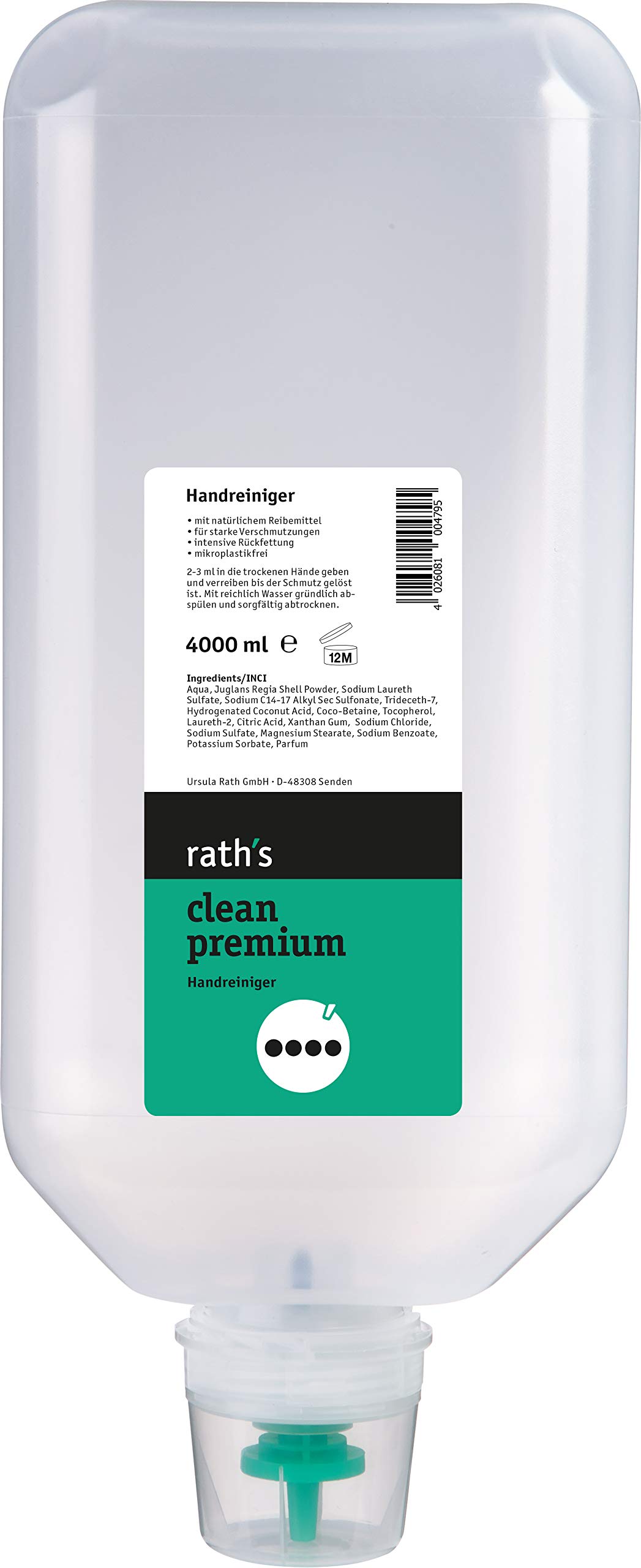 rath's clean premium - zestaw do czyszczenia ręcznego do codziennego mycia rąk w warsztacie i hobby. Do 1500 x mycia rąk w przypadku silnych/intensywnych zabrudzeń