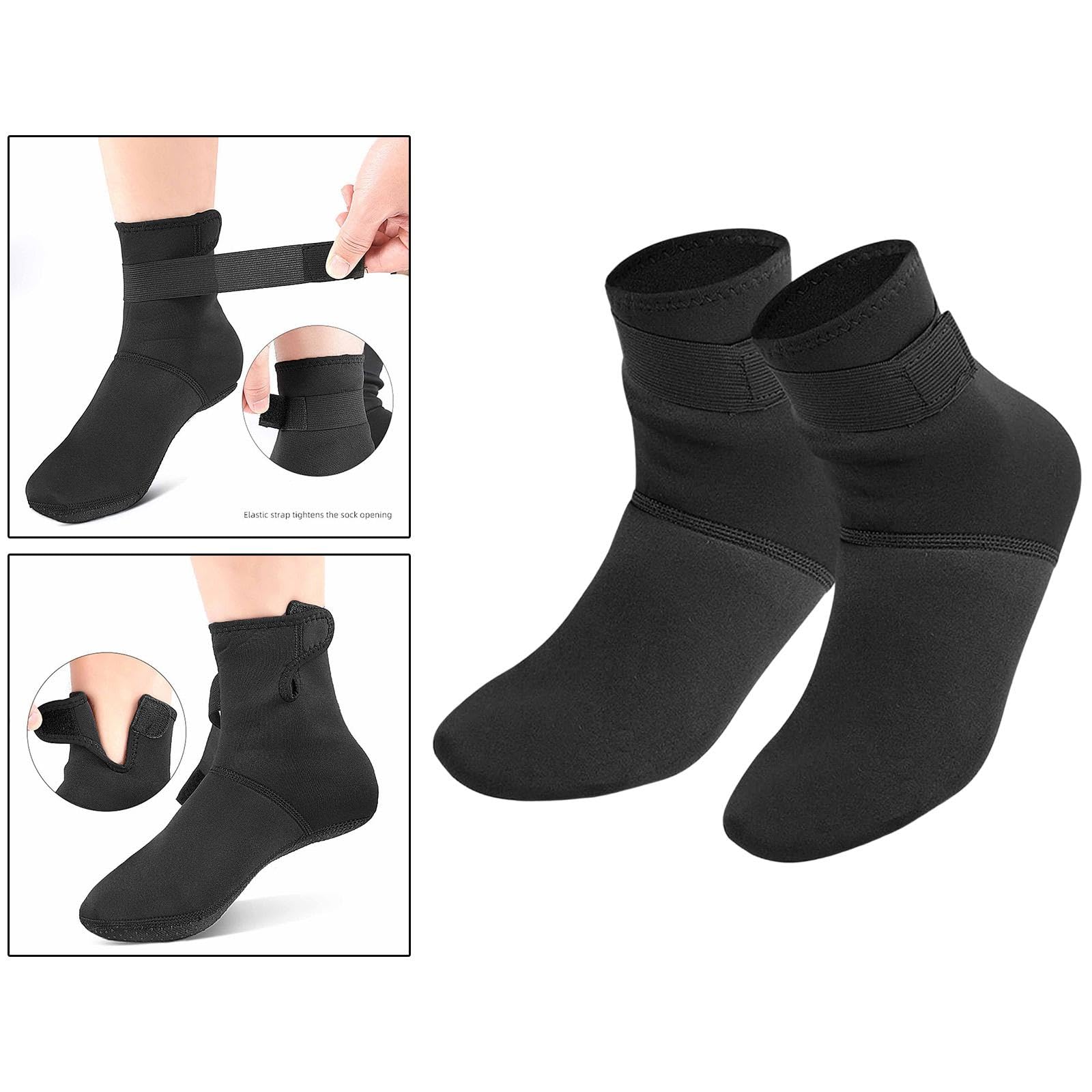 Calcetines de Buceo de Neopreno de 2 Mm, Botines de Playa, Calzado de Neopreno, Calcetines Acuáticos para Vela, Piragüismo, Kayak, Rafting Y Actividad