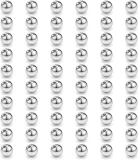 D.Bella 60pcs 316L Surgical Steel Replacement Balls Body Jewelry Piercing Barbell Parts 14G 16G 3mm 5mm 8mm Balls for Wome...