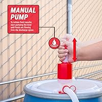 Vista 4 de TERAPUMP - Bomba de agua potable de tambor de velocidad rápida, sin BPA, de grado alimenticio, sin BPA, 2