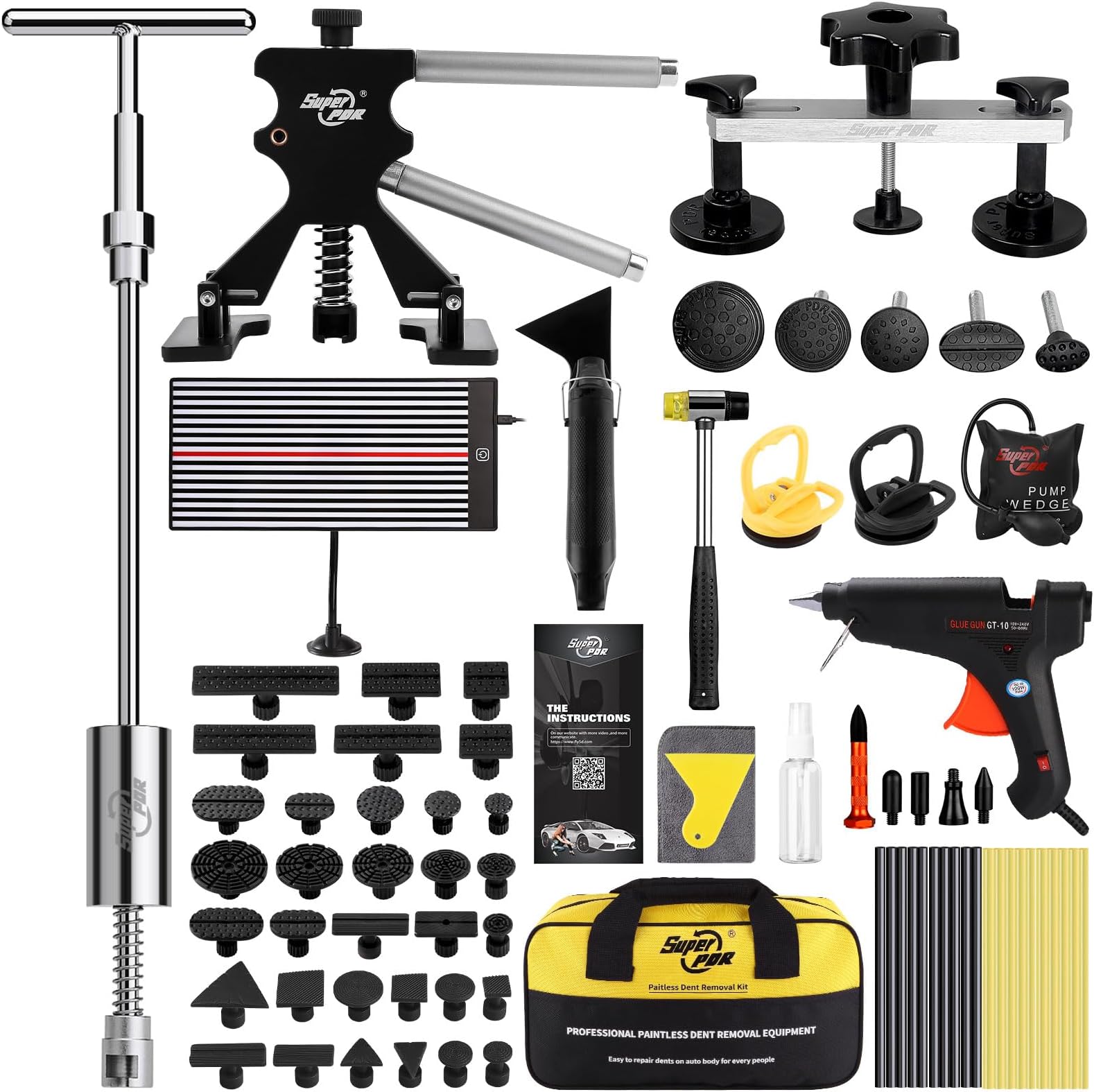 PDR Auto Paintless Dent Repair Kits, Car Dent Puller with
