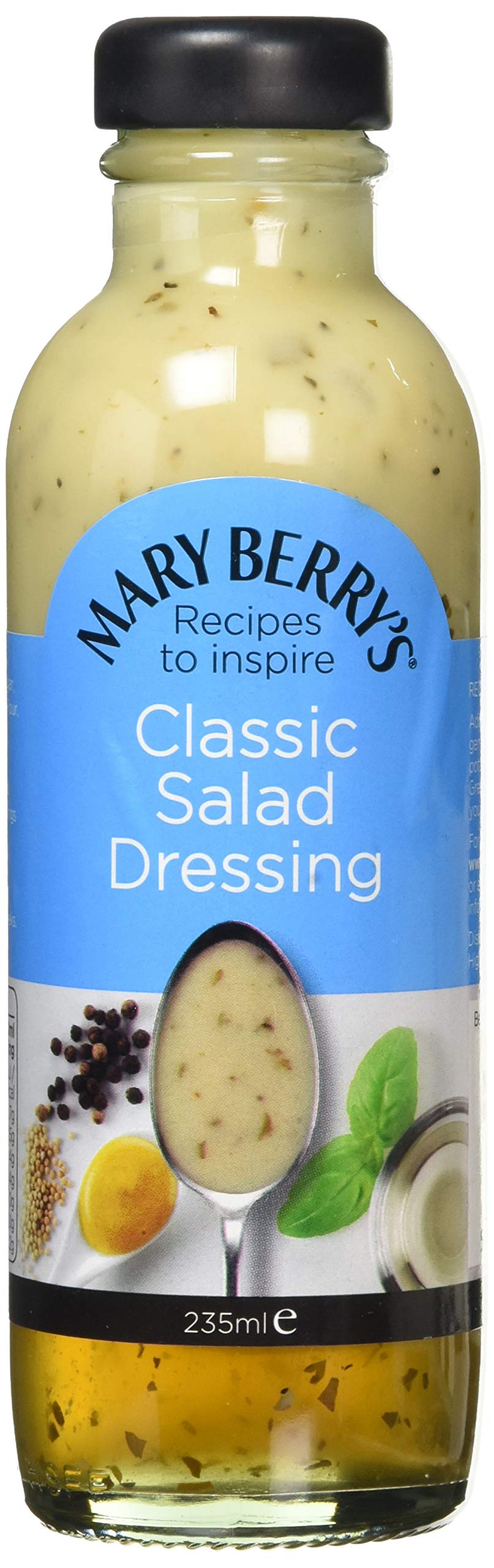 Classic Salad Dressing - Versatile Dressing or Dip - Suitable for Vegans & Vegetarians - No Artificial Flavourings or Preservatives - 235 ml Bottle