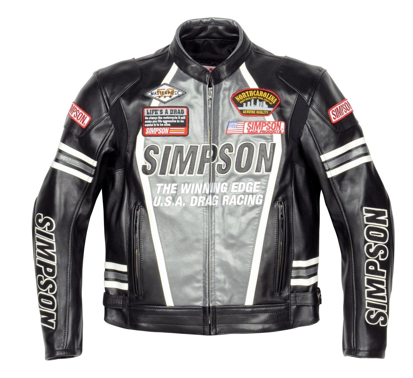 Amazon.co.jp: シンプソン(SIMPSON) バイクジャケット レザー