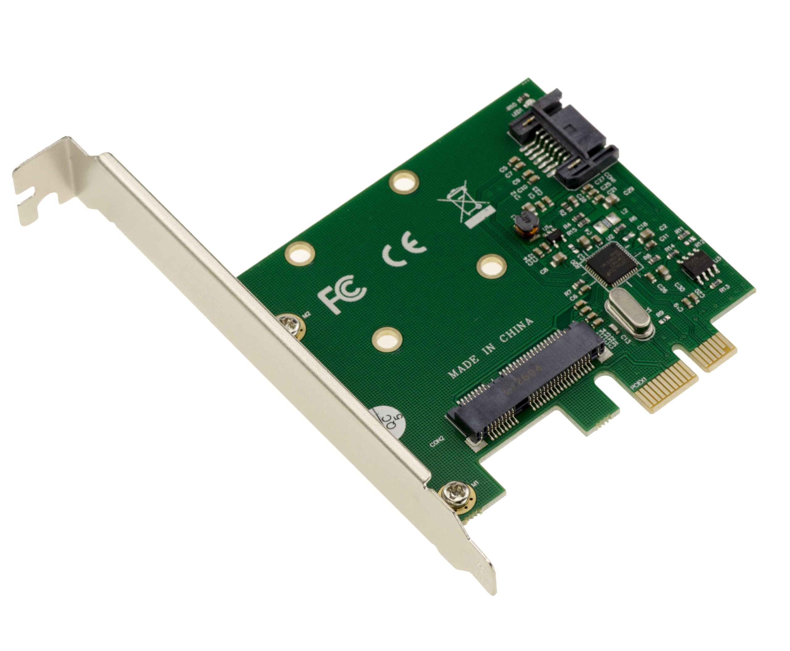 KALEA-INFORMATIQUE PCIe mSATA + SATA controller card - SATA 3.0 / 6GB interface