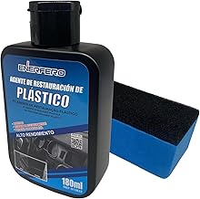 Enerfero -Car Plastic Restorer, Car Cleaning, Plastic and Rubber Renovator for Cars, Restorer Old Rubbers Recovers Interior Gloss, 180 ml + Premium Sponge
