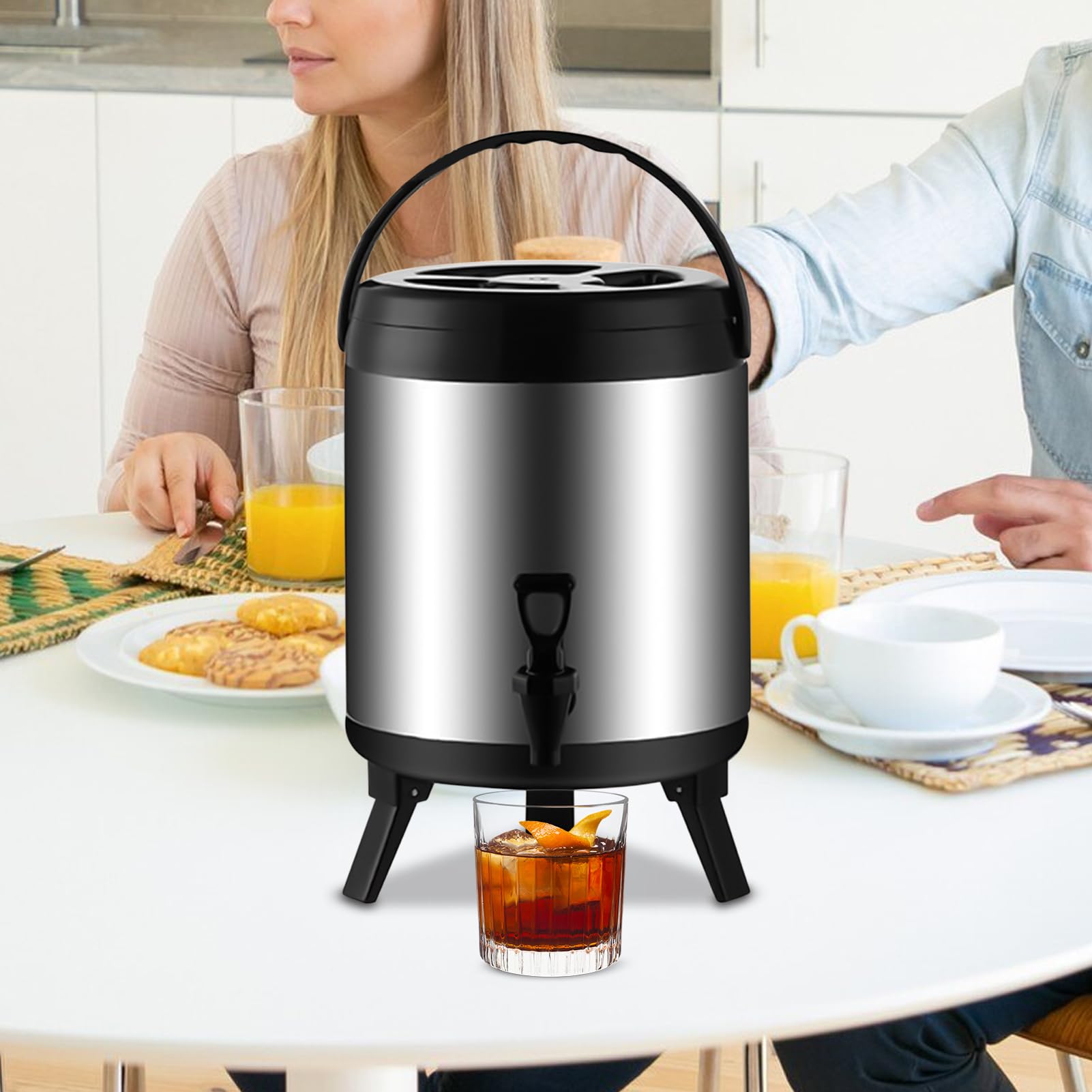 Dispensador Enfriador Bebidas Servicio Y Jarra Para Bebidas Heladas | Dispensador Isotérmico Portátil Líquidos Para Hogar Oficina Camping Aire Libre Picnic Playa Viajes Verano Invierno