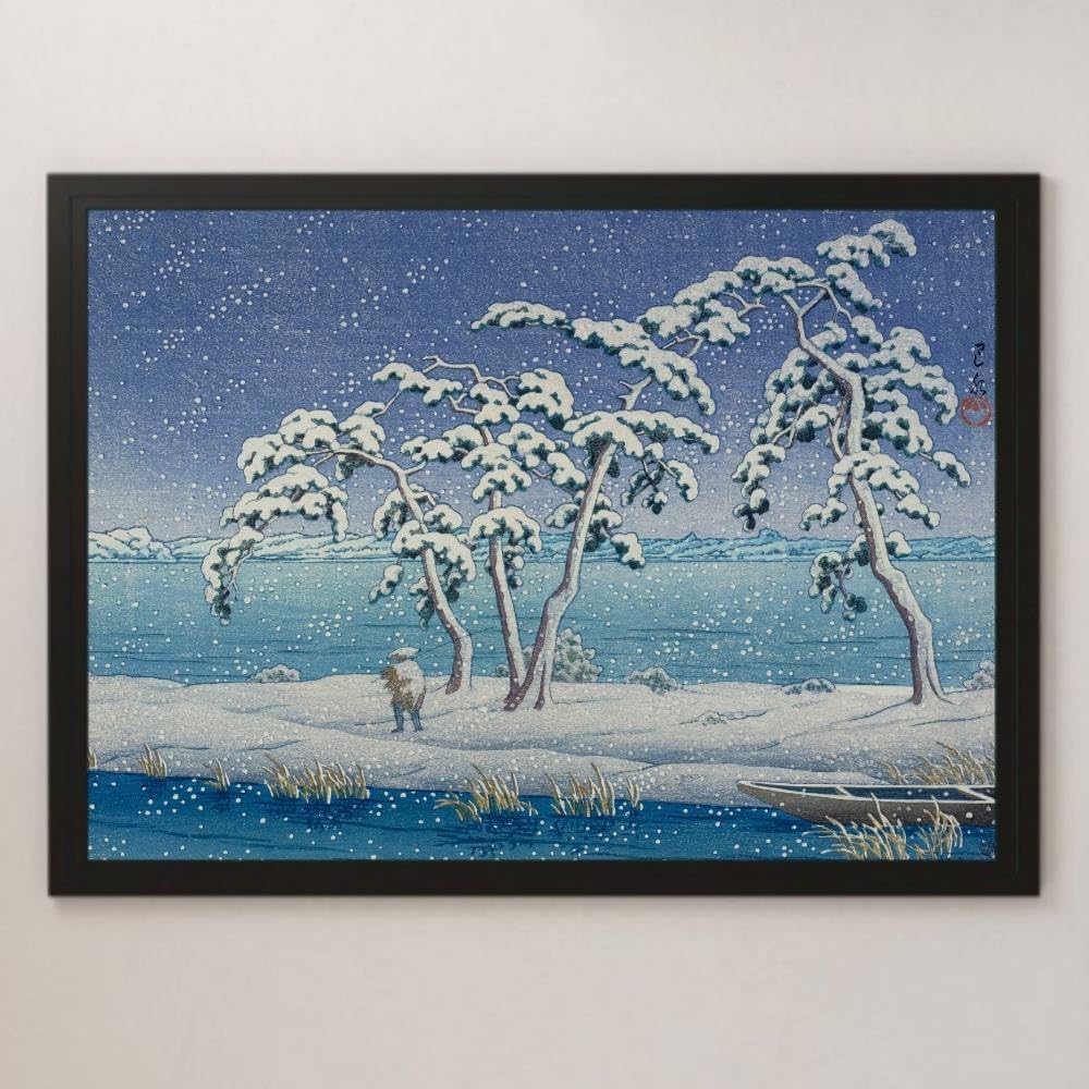 昭和レトロ 水彩画 晩秋の船形 絵画 アート インテリア 風景画 レトロ Amazon.co.jp: [XLOYP] アートパネル 風景画 ポスター 玄関 開運